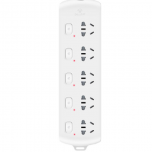 公牛 BULL 拖线板插座 GN-B2053 分控五位全长1.8米