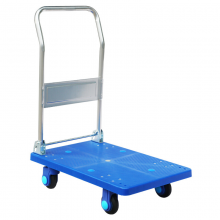 恒载可折叠式静音平板手推车搬运拉货小推车拉杆小拖车 超静音72X46承重300斤