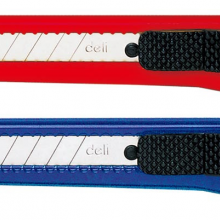 得力(Deli)2052 小号美工刀 壁纸刀 锋利裁剪刀 割纸片刀 裁纸刀