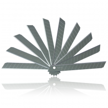 得力2012小号SK5美工刀片 裁纸x小号刀片 替换刀片多刀头 10片