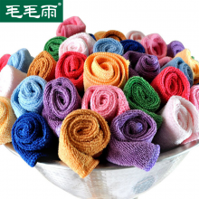 纬编25x25纳米超细纤维方巾屏幕擦小毛巾吸水手帕口水巾