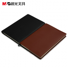 晨光A5皮革胶套本124页(经典办公)APY4J380