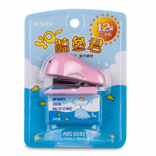 晨光订书机套装卡通鲸鱼12号ABS92821