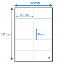  a4不干胶打印纸 自粘性标贴纸 亚面10格