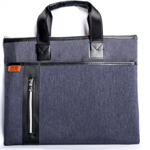 凯豪 文件袋 双层手提牛津布男女士商务会议资料包888A 黑色