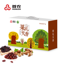首农坚果零食大礼包果礼天香干果礼盒 10种1750g多种果仁混合礼盒
