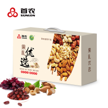 首农 坚果零食大礼包果礼优选干果礼盒8种1800g多种果仁混合礼盒