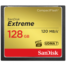  闪迪（SanDisk）128GB 读速120MB/s 写速85MB/s至尊极速CompactFlash存储卡UDMA7CF卡