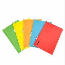 富得快 挂快劳夹吊挂夹彩色A4文件夹纸质25个/盒