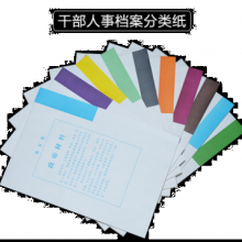 （50套）干部档案盒 人事档案盒十大多字分类纸 分页纸 十大类纸