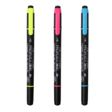 三菱PUS-101T(N)双头荧光笔3色套装