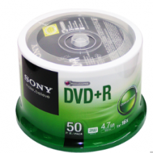 索尼sony 原装行货光盘  DVD+R 50片桶装