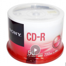 索尼SONY 原装行货 CD-R光盘50片桶装