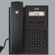 国威HB IP电话机GW11 双网线接口商务办公桌面IP电话 适配器供电