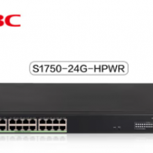 新华三（H3C）S1750-24G-HPWR 24口千兆电弱管型POE网络交换机 Vlan划分/Web管理/POE370W