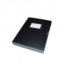 齐心(COMIX) 加厚粘扣型档案盒大容量资料盒办公整理A4塑料文件盒凭证收纳盒 HC-55 蓝色（