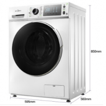 美的(Midea) 8公斤洗烘一体 变频智能滚筒洗衣机  MD80-11WDX 白色