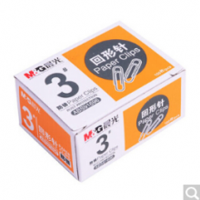 晨光（M&G） ABS91696办公3号金属镀镍回形针曲别针100枚/盒 10盒装