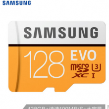 三星（SAMSUNG）128GB TF（MicroSD）存储卡 U3 C10 4K EVO升级版 传