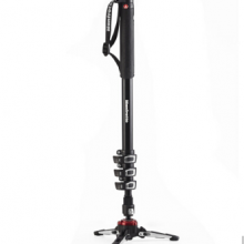 曼富图（Manfrotto）MVMXPROA4 XPRO PLUS 4节铝合金摄像独脚架带液压底座