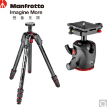 曼富图（Manfrotto） MT190GOC4 190Go碳素碳纤维摄影摄像三脚架三维球型云台套装