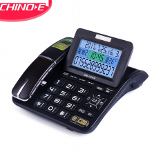中诺（CHINO-E）G039 大屏幕来电显示电话机/家用座机/办公座机 （黑色）