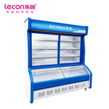乐创（lecon） 商超冷柜 (上冷藏下冷冻)立式冷柜 1.4米双温 LC-J-SW01
