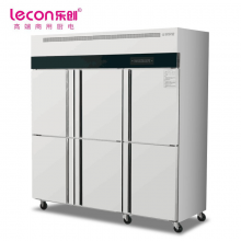 乐创 (lecon)商用六门冰柜 立式大容量厨房酒店冷藏保鲜柜 全冷藏 LC-J-BG601