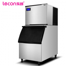 乐创(lecon) 制冰机商用 奶茶店大型制冰机全自动吧台ktv冰块机300KG(单次出冰14*18颗)Q550