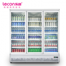 乐创(lecon)商超冷柜 三门展示冰柜全冷冻 下置大容积立式三门嵌入式 LC-J-ZSD03