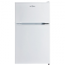 美的 Midea双门冰箱88升冷冻冷藏小冰箱节能静音小型家用 BCD-88CM（白色）