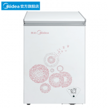 美的(Midea)96升冷藏冷冻转换冰柜迷你家用小冷柜 一级能效BD/BC-100KMD(E)