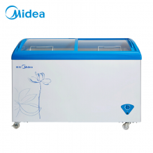 美的(Midea) 336升冷藏冷冻转换冰柜 商用冷柜 卧式展示柜节能省电SD/SC-336HKMA