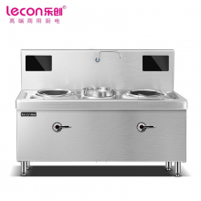 乐创（lecon）商用电磁灶 30KW食堂厨房双头单尾小炒灶 工程款 RM-SXC15C-01
