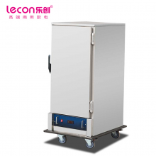 乐创（lecon）8盘单门 蒸饭柜商用全自动 燃气电热单双三门蒸饭车LC-J-MBW8