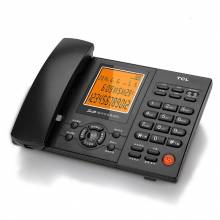 TCL电话机座机HCD88 录音固话电话 办公商务 SD卡存储 支持耳机 录音应答  黑色 