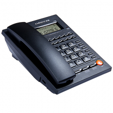 中诺（CHINO-E）C268 固定电话机座机 双接口 免电池  黑色 