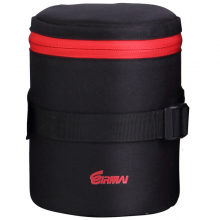 锐玛 L2050 单反相机镜头袋镜头筒 加厚防撞抗震佳能尼康镜头包 红边