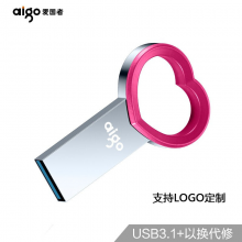 爱国者 （aigo） USB3.1接口 U盘 金属情侣系列 高速读写 U521粉色女版32G