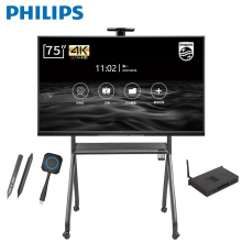 飞利浦BDL3352T+支架+I7OPS 智能会议平板 75英寸商用电视 电子白板教学一体机 视频会议显示器