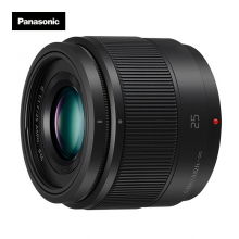 松下(Panasonic) H-H025GK镜头 25mm F1.7 标准定焦镜头 银色 