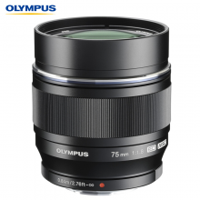 奥林巴斯（OLYMPUS） M.ZUIKO DIGITAL ED 75mm f1.8 高品质定焦长焦人像镜头 大光圈 等效150mm 黑色