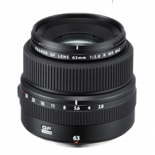 富士（FUJIFILM）GF63mm F2.8 R WR 中画幅标准定焦镜头 全新G卡口直观便捷操控 黑色