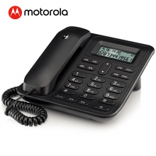 摩托罗拉（Motorola）CT420C电话机座机固定电话 办公家用 免电池 免提 双接口 （黑色）