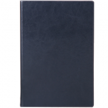 得力（deli） 笔记本3306 贴面皮面本A4 笔记本商务办公笔记本160页 1本 A4蓝色 