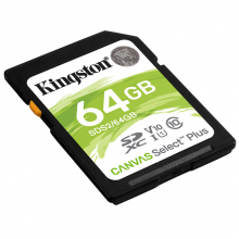金士顿64GB 读速100MB/s U1 V10 内存卡 SD 存储卡