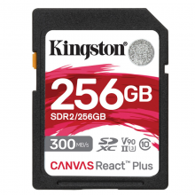 金士顿（Kingston）256GB SD存储卡 U3 V90 8K 相机内存卡 高速sd卡大卡 读速300MB/s 写速260MB