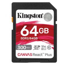 金士顿SD相机卡 内存卡 U3极速版4K储存大卡 64G超极速版(读300M/s写260M/s）