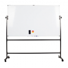 晨光（M&G）标准H型支架式白板带架可移动可翻转白板双面磁性办公会议写字板 单个带包装 90*150厘米ADBN6406
