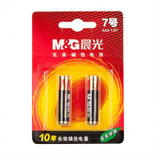 晨光（M&G）7号碱性电池 遥控器 电视 空调 键盘 鼠标 办公用品 ARC92555（2粒吸卡）1卡2粒装
